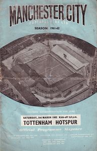 Manchester City v Tottenham Hotspur 1961/62
